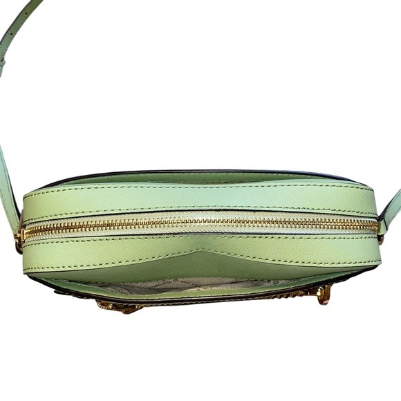 Michael Kors Jet Set Large Saffiano Leather Crossbody Bag in Sage - Picture 3 of 10